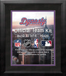 MLB Baseball Photo Picture Frame Kit - Colorado Rockies (Black Matting, Purple Trim)
