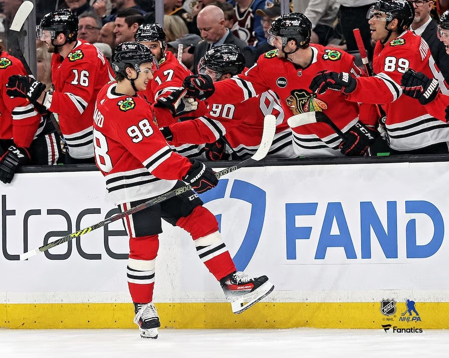 Connor Bedard First NHL Goal Chicago Blackhawks 8