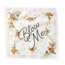 Blow Me Retro Hankie Floral Print Cotton Handkerchief