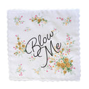 Blow Me Retro Hankie Floral Print Cotton Handkerchief