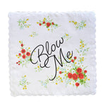 Blow Me Retro Hankie Floral Print Cotton Handkerchief