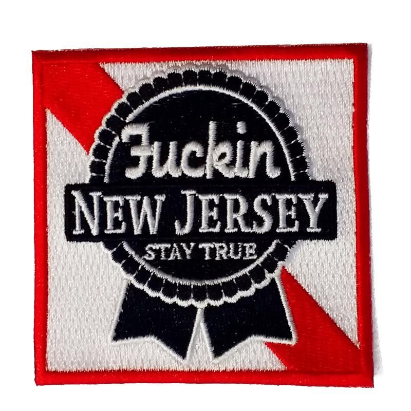 Blue Ribbon F--kin' New Jersey Patch