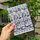 Blue and White Florals Journal | Double-Sided Notebook | 160 Lined Pages