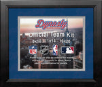 NBA Basketball Photo Picture Frame Kit - Dallas Mavericks (Blue Matting, Silver Trim)