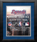 NBA Basketball Photo Picture Frame Kit - Dallas Mavericks (Blue Matting, Silver Trim)