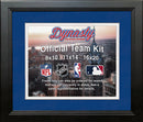 MLB Baseball Photo Picture Frame Kit - Kansas City Royals (Blue Matting, White Trim)