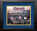 NBA Basketball Photo Picture Frame Kit - Oklahoma City Thunder (Blue Matting, Yellow Trim)