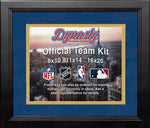 NBA Basketball Photo Picture Frame Kit - Oklahoma City Thunder (Blue Matting, Yellow Trim)