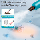 1400W Handheld Steam Cleaner with 14-Piece Accessory Kit and Child Lock