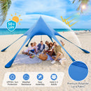 20 x 20 Feet Beach Canopy Tent with UPF50+ Sun Protection and Shovel
