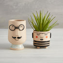 Blushing Face Planter Ceramic Pot