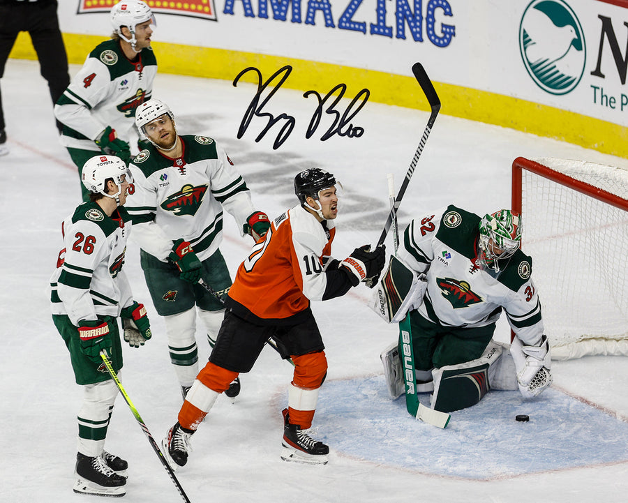 Bobby Brink First Career Goal Autographed Philadelphia Flyers 8
