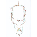 Bohemian Chic Faux Tusk & Horn Necklace 🐘 | Rustic Gold Faux Animal Inspired