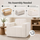 Cloud Sofa Chair with Terry Cloth Upholstery
