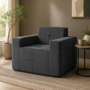 Cloud Sofa Chair with Terry Cloth Upholstery