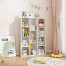 11-Cube Multifunctional Book Storage Organizer Display Cabinet with Anti-tipping Kits-White