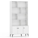 Bookshelf with 3 Doors and 2 Anti-Tipping Kits for Home Office