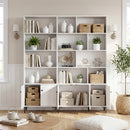 Bookshelf with 3 Doors and 2 Anti-Tipping Kits for Home Office