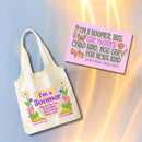 Boomer But Not the Fox News Kind Tote Bag and Magnet Bundle | Canvas Tote and Glossy Refrigerator Magnet