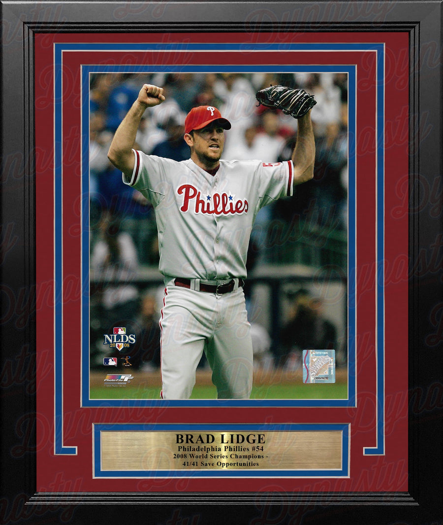 Brad Lidge 2008 Playoff Action Philadelphia Phillies 8
