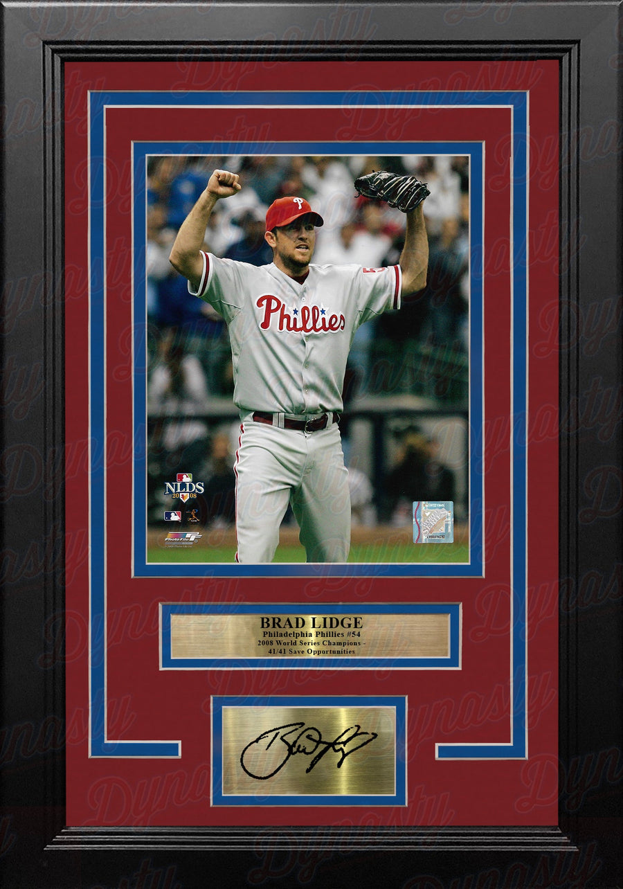 Brad Lidge 2008 Playoff Action Philadelphia Phillies 8