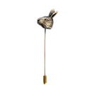 Brass Tone Rabbit Stick Pin Brooch