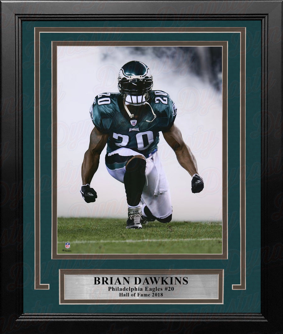 Brian Dawkins Kneeling Smoke Entrance Philadelphia Eagles 8