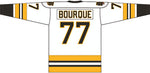 Ray Bourque Boston Bruins Mitchell & Ness White 1989/90 Captain Patch Blue Line Jersey