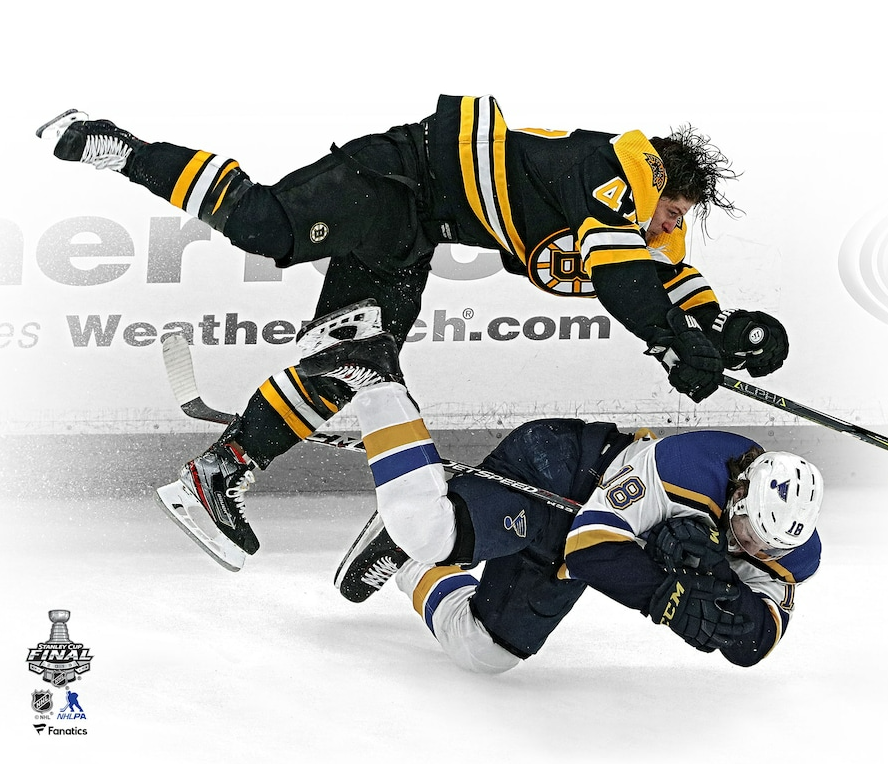 Torey Krug Boston Bruins 2019 Stanley Cup Finals Game 1 Hit 8