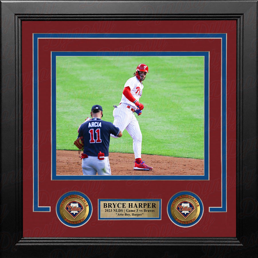 Bryce Harper Stares Down Arcia 2023 NLDS Philadelphia Phillies 8