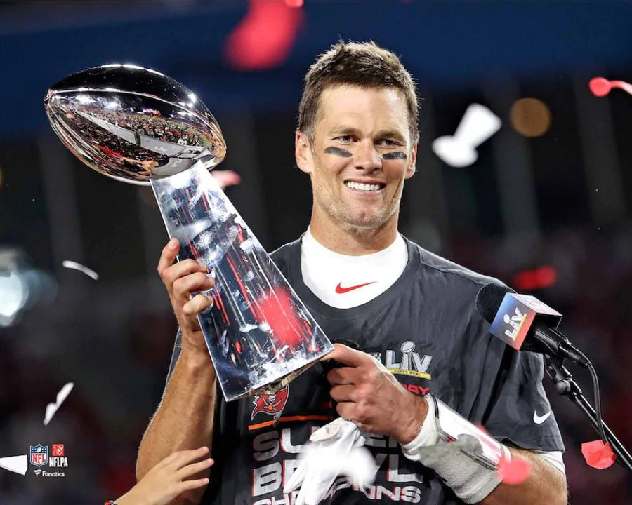 Tom Brady Super Bowl Champions Lombardi Trophy Tampa Bay Buccaneers 8