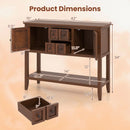 Buffet Sideboard Cabinet with 2 Doors and 2 Drawers