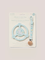 Silicone Teether Ring with Detachable Clip - Bunny Hollow