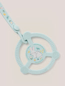 Silicone Teether Ring with Detachable Clip - Bunny Hollow