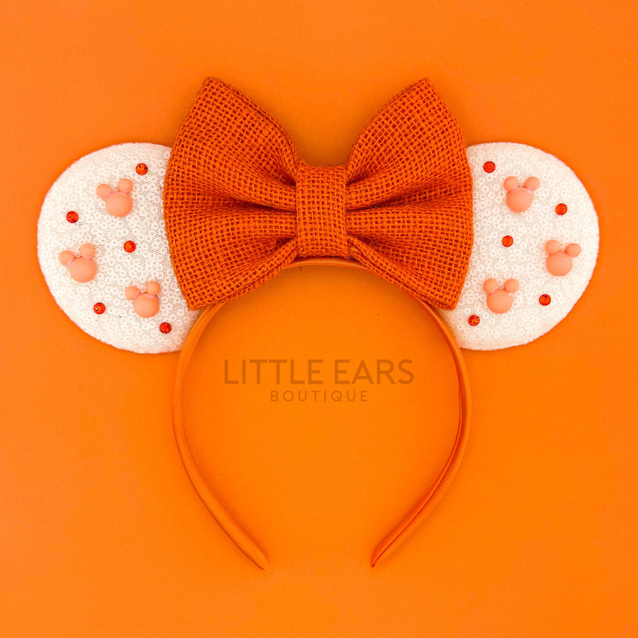 Orange Burlap Ears