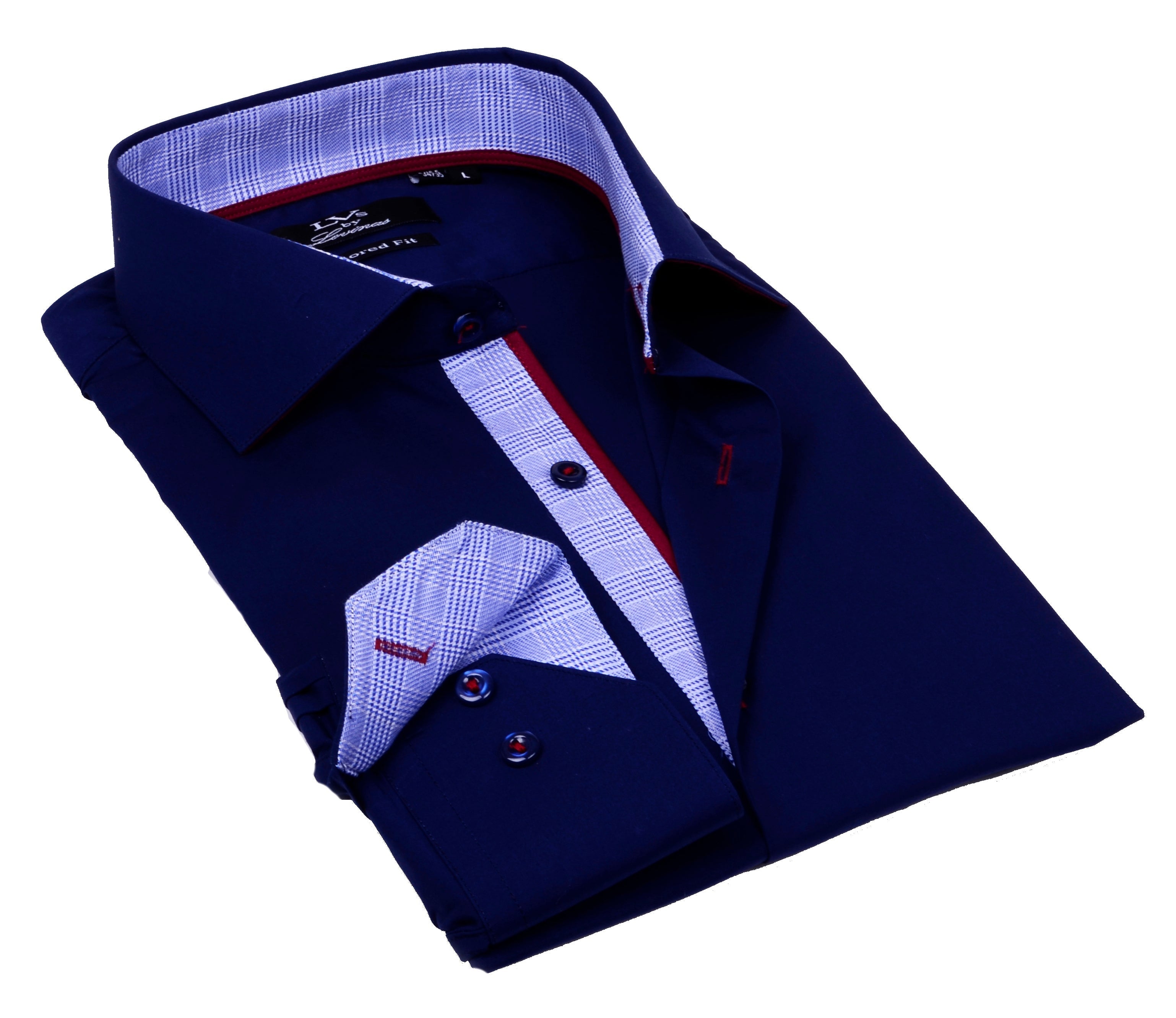 Button-Up Shirt // - Tailored Fit - contrast trimming Button-Up Shirt // - Tailored Fit - contrast trimming