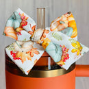 Colorful Pumpkins Tumbler Bow - Universal Fit