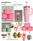 Ibiza Sunset Bar Charm - Tumbler Handle Charm