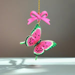 Watermelon Butterfly Charm - Tumbler Handle Charm