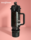 Shadow Moth Damask Charm - Tumbler Handle Charm