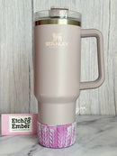 Laura’s Pretty Purple REMIX MACRAME Tumbler Boot