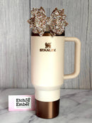 Gilded Sugar Glitter Tumbler Bow