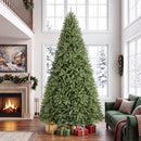 Artificial Christmas Tree with Hinged Branches & Metal Stand