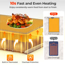 Food Warming Mat Rollable and Portable Electric Warming Tray with Fasting Heating