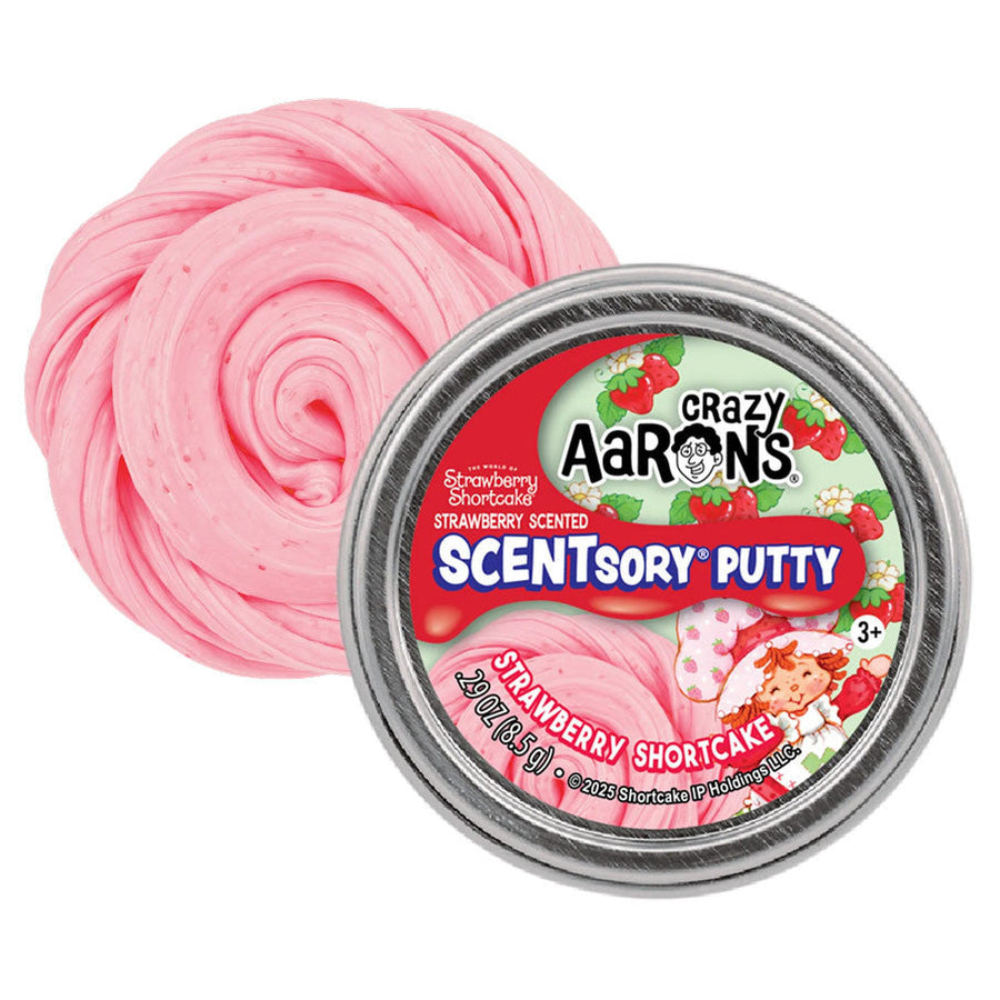 Crazy Aaron's: Thinking Putty: Mini Tin: Strawberry Shortcake: Strawberry Shortcake