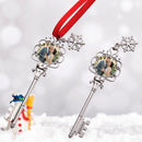 Personalized Photo Snowflake Key Christmas Ornament - Upload your Photo