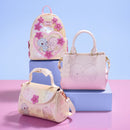 Loungefly Stitch & Angel Cherry Blossom Heart Crossbody Bag