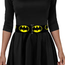 Cinch Waist Belt - Batman Shield-2 Black Yellow