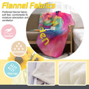 Personalized Rainbow Parrot Blanket with Name | Vibrant Bird Lover Gift | Custom Parrot Owner Gift