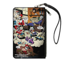 Canvas Zipper Wallet - LARGE - Mad Love Harley Quinn Family Life Dreaming Scene w/Joker & Kids